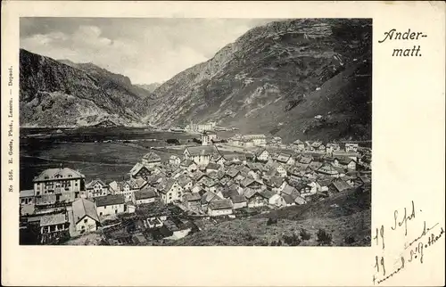 Ak Andermatt Kanton Uri, Gesamtansicht