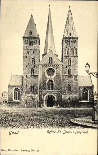 Ak Großraum Gent Ostflandern, St.-Jaques-Kirche