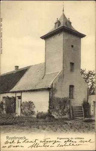 Ak Flämisch-Brabant Ruysbroeck, Taubenschlag der Burg