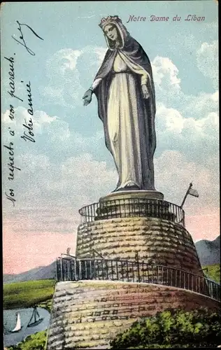 Ak Beirut Beirut Libanon, Unsere Liebe Frau vom Libanon