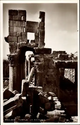 AK Baalbek Libanon, Tempel des Bacchus
