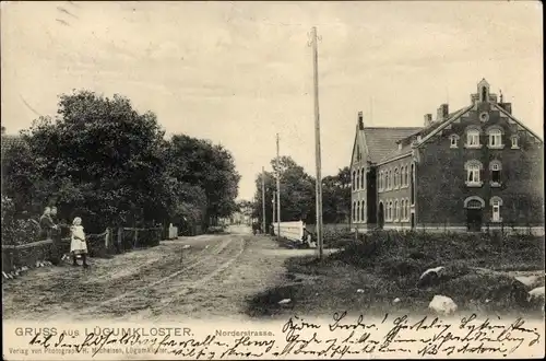 Ak Løgumkloster Lügumkloster Dänemark, Norderstraße