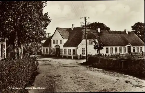 Ak Stenderup Toftlund Sogn Dänemark, Altes Gasthaus