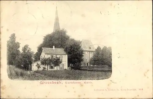 Ak Groesbeek Gelderland, Geref. Kerk