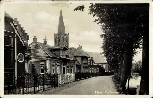 Ak Twisk Nordholland Niederlande, Kerkebuurt