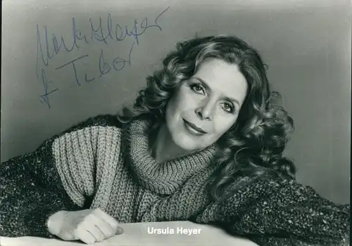 Ak Schauspielerin Ursula Heyer, Portrait, Autogramm