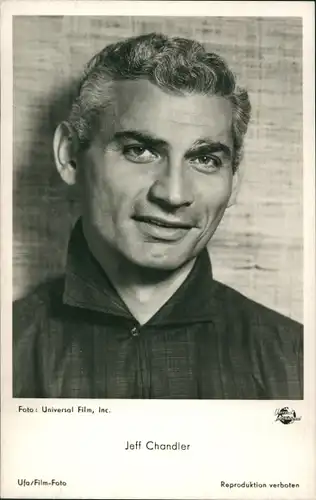 Ak Schauspieler Jeff Chandler, Portrait