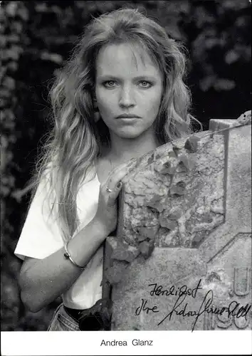 Ak Schauspielerin Andrea Glanz, Portrait, Autogramm