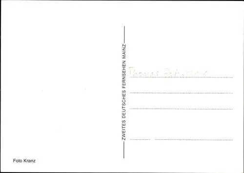 Ak Schauspieler und Moderator Thomas Gottschalk, Portrait, Wetten dass, Autogramm