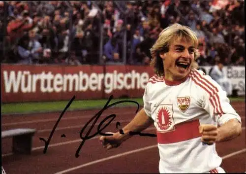 Ak Deutscher Fußballspieler Jürgen Klinsmann, Autogramm