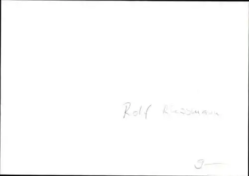 Ak Fußballspieler Rolf Rüssmann, Autogramm