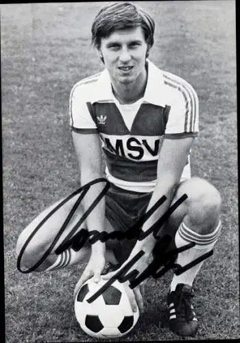 Ak Fußballspieler MSV, Autogramm