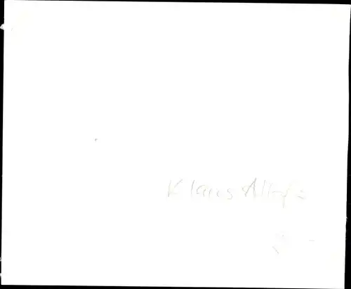 Ak Fußballspieler Klaus Allofs, Autogramm