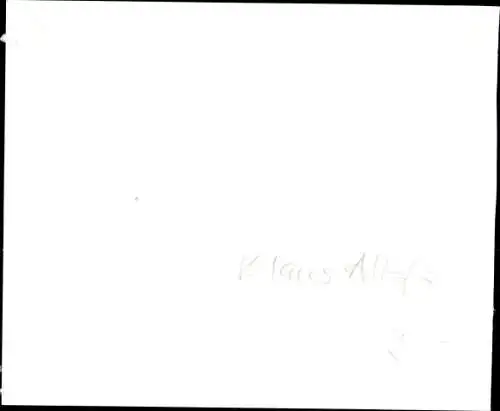 Ak Fußballspieler Klaus Allofs, Autogramm