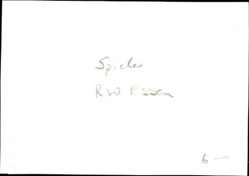 Foto Fußballspieler Erich Beer, Portrait, Fußball, RW Essen, Autogramm