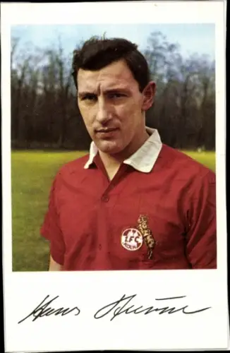 Foto Fußballspieler Hans Sturm, 1. FC Köln, Fußball, Portrait