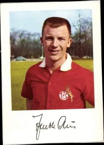Foto Fußballspieler, 1. FC Köln, Fußball, Portrait, Autogramm