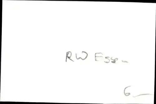 Ak Fußballspieler Günter Fürhoff, RW Essen, Fußball, Autogramm