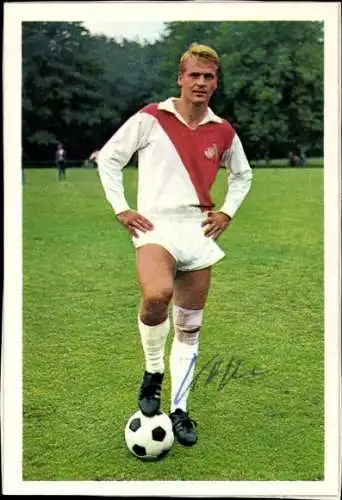 Foto Fußballspieler Karl-Heinz Thielen, 1. FC Köln, Fußball, Autogramm