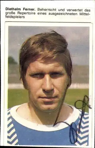 Ak Fußballspieler Dietheim Ferner, RW Essen, Fußball, Autogramm