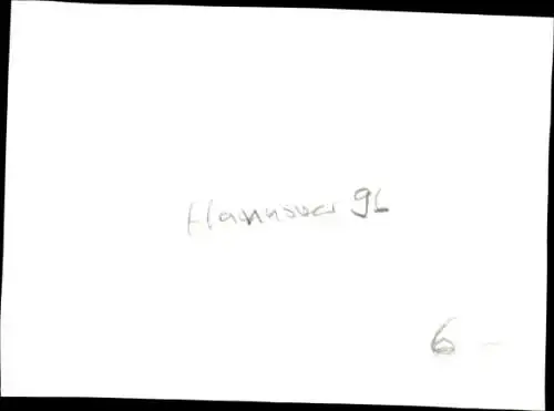 Foto Fußballspieler, Hannover 96, Fußball, Autogramm