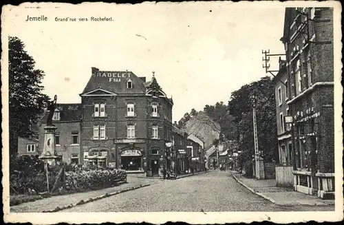 Ak Jemelle Wallonien Namur, Grand rue vers Rochefort