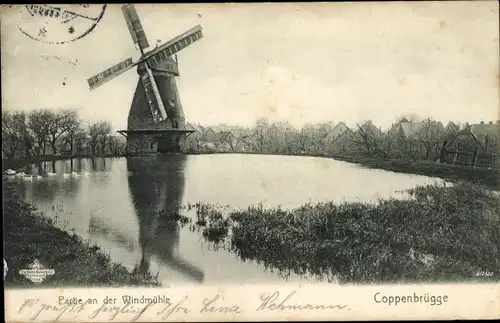 Ak Coppenbrügge Niedersachsen, Partie an der Windmühle