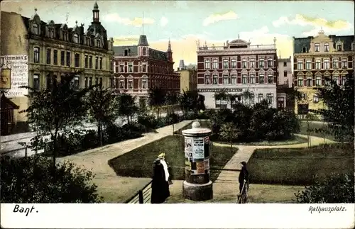 Ak Bant Wilhelmshaven in Niedersachsen, Rathausplatz