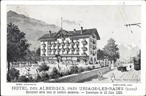 Ak Uriage les Bains Isère, Hotel des Alberges