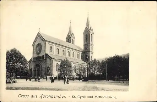 Ak Karlin Karolinenthal Praha Prag Tschechien, St. Cyrill und Method Kirche