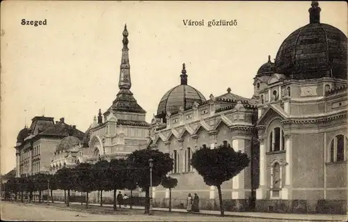 Ak Segedin Szeged Ungarn, Varosi gözfürdö, Dampfbad