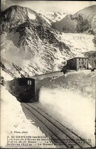 Ak Saint Gervais les Bains Haute Savoie, Mont-Blanc-Massiv
