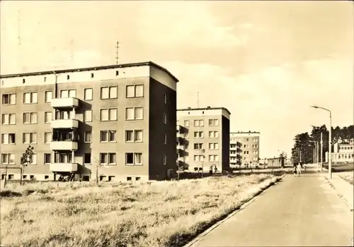 Ak Seelingstädt in Thüringen, Braunichswalder Straße, Wohnblöcke