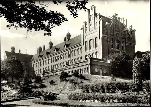 Ak Eisenberg in Thüringen, Schillerschule, Außenansicht