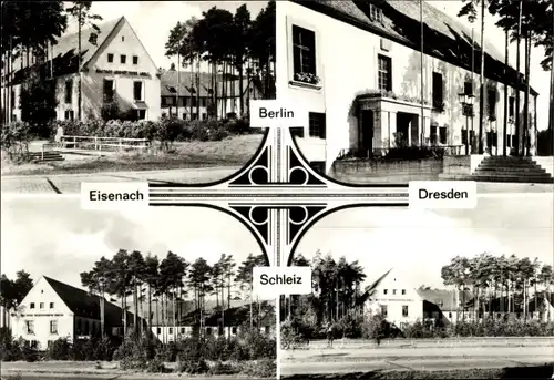Ak Hermsdorf in Thüringen, Mitropa Rasthof, Hermsdorfer Kreuz