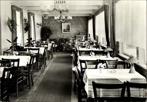 Ak Ilmenau in Thüringen, Gaststätte Waldschlösschen, Innenansicht