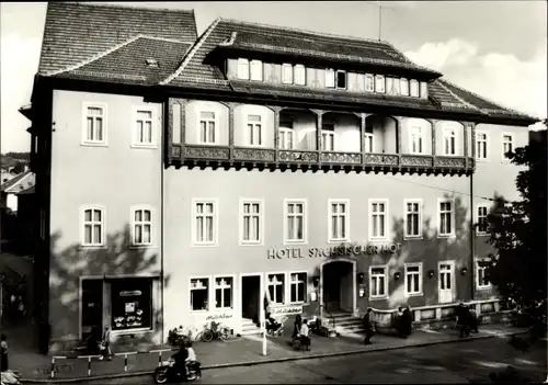 Ak Meiningen in Thüringen, HO Hotel Sächsischer Hof, Milchbar