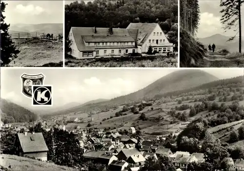 Ak Oberschönau Steinbach Hallenberg Thüringer Wald, Hohe Möst, Erholungsheim KG Stadt Leipzig