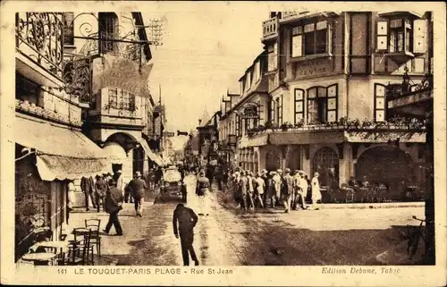 Ak Le Touquet Paris Plage Pas de Calais, Rue Saint Jean