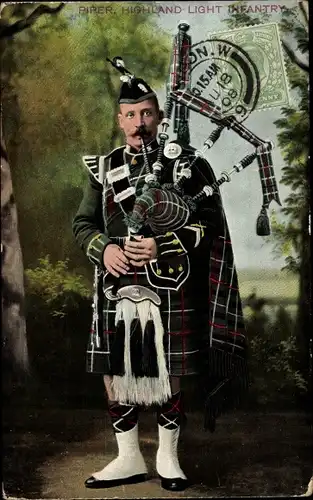 Ak Piper, Highland Light Infantry, Schottischer Soldat, Dudelsack