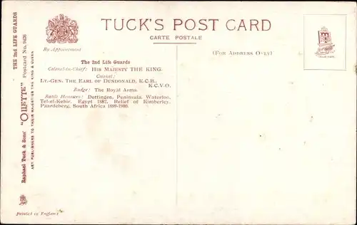 Ak Berittener britischer Soldat, Trompeter