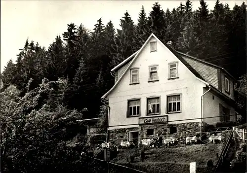 Ak Heubach Masserberg in Thüringen, Cafe Heubach