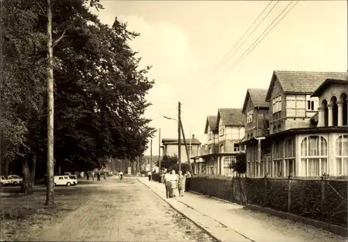 Ak Ostseebad Zempin auf Usedom, Waldstraße