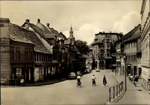Ak Lutherstadt Eisleben, Hallesche Straße