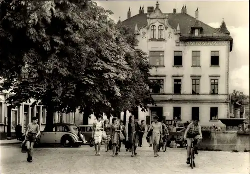 Ak Triptis in Thüringen, Marktplatz