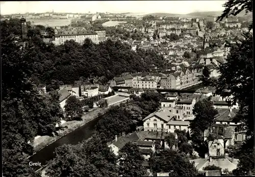 Ak Greiz im Vogtland, Ortsansicht