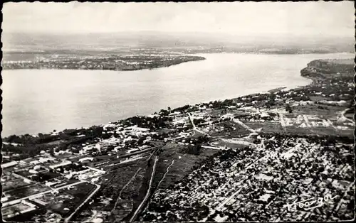 Ak Brazzaville Französisch Kongo, Fliegeraufnahme