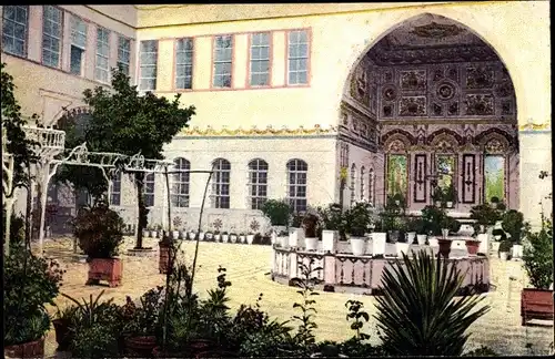 Ak Damaskus Syrien, Haus Stambouli, Innenhof