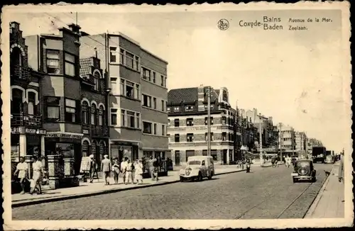 Ak Koksijde Coxyde sur Mer Westflandern, Zeelaan