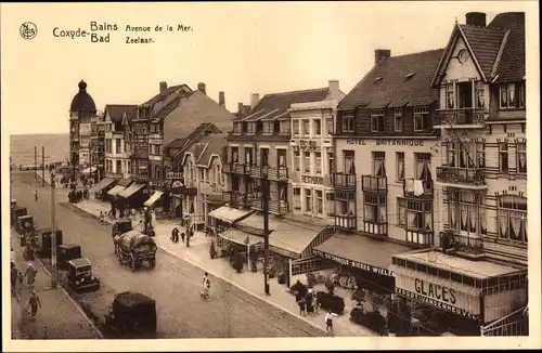 Ak Koksijde Coxyde Bains Westflandern, Zeelaan